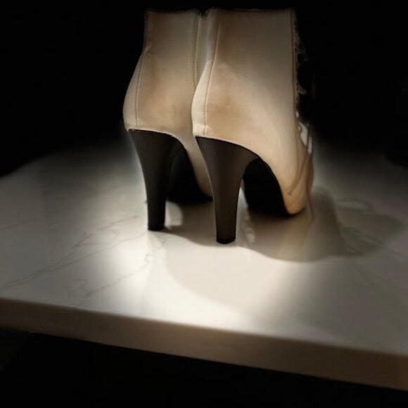 White Top Moda ankle boots size 6 - Picture 4 of 4